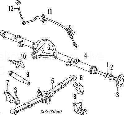 Forward Rear Spring Hanger Bracket 1995 Ford Bronco EOTZ5775J 96 94 93