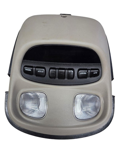 99 00 01 02 03 04 Jeep Grand Cherokee Overhead Map Lights Console OEM 
