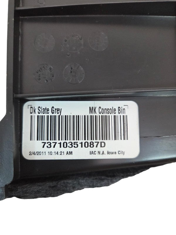 2011 Jeep Compass Center Console Storage Bin 73710351087D Dk Slate Gre