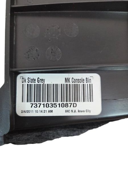 2011 Jeep Compass Center Console Storage Bin 73710351087D Dk Slate Gre