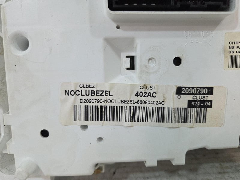 11 - 13 Jeep Compass Dash Instrument Cluster Assembly 68080402AC Patri