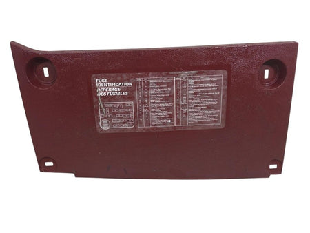 87-91 Ford F150 F250 F350 Bronco LH Dash Fuse Panel Cover Red OEM E7TB