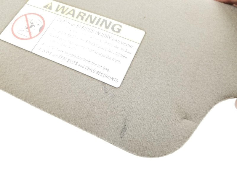 97-03 Ford F150 F250 RH Passenger Sun Visor Gray Cloth with Strap No M