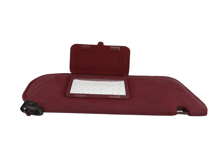 89-92 Ford Ranger Bronco II RH Passenger Sun Visor Red Cloth w Mirror 