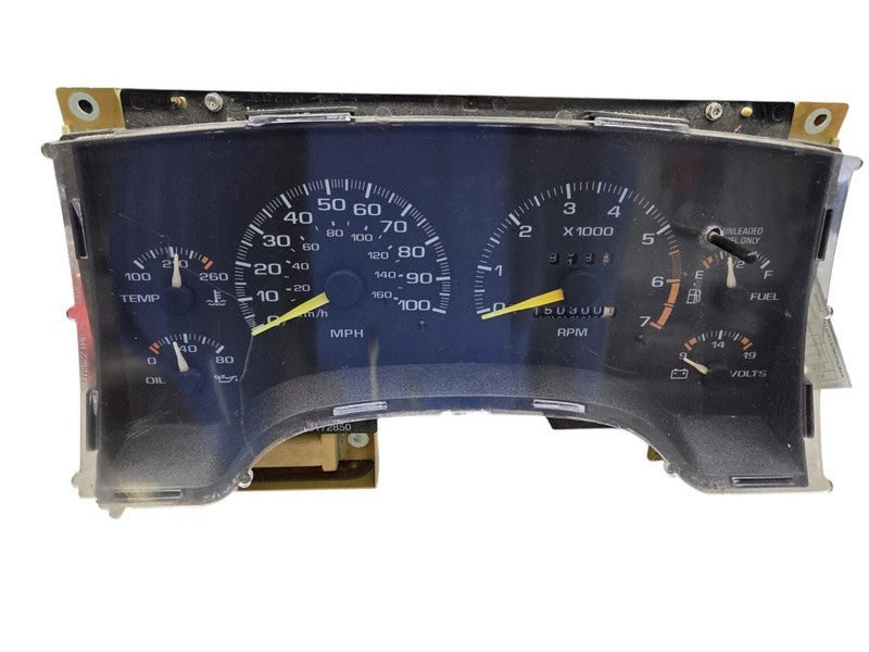 95 - 97 Chevrolet S10 Dash Instrument Cluster 2.2 L w/Tach 16241645 GM