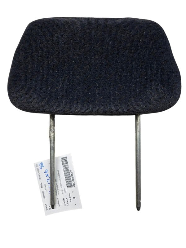 2001-2003 Caravan Voyager 2nd or 3rd Row Headrest OEM Navy Blue Cloth