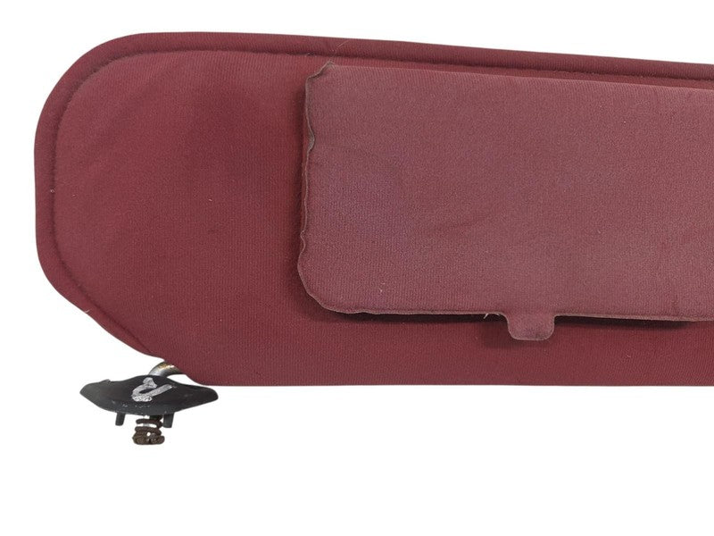 89-92 Ford Ranger Bronco II RH Passenger Sun Visor Red Cloth w Mirror 
