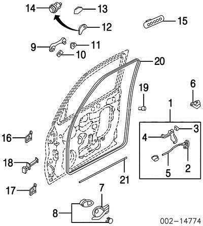 Ford Escape Door Check Arm Stop Mercury Mariner 01 02 03 04 05 06 07 O