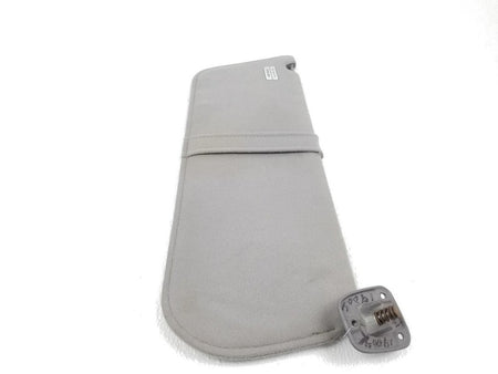 92-96 Ford F150 F250 F350 Bronco LH Driver Sun Visor Gray Cloth Strap 