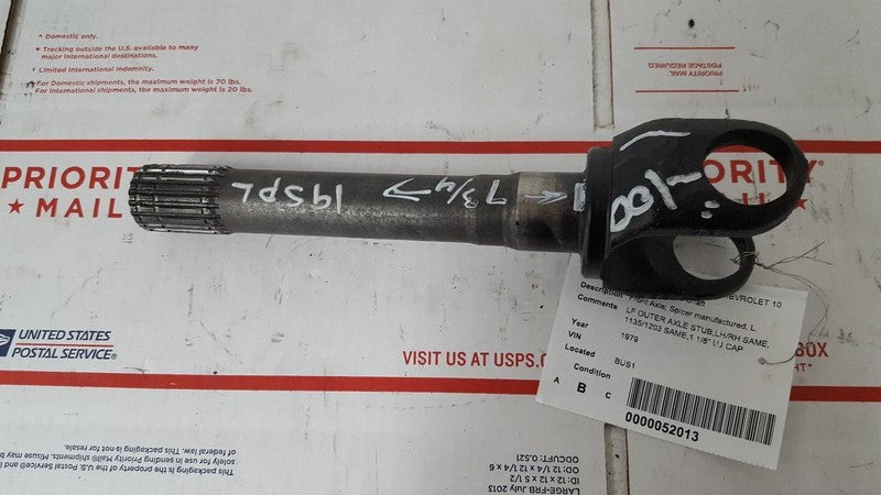 Outer Axle Stub fits 73 - 87 Chevrolet K10 GMC K15 OEM 15521884