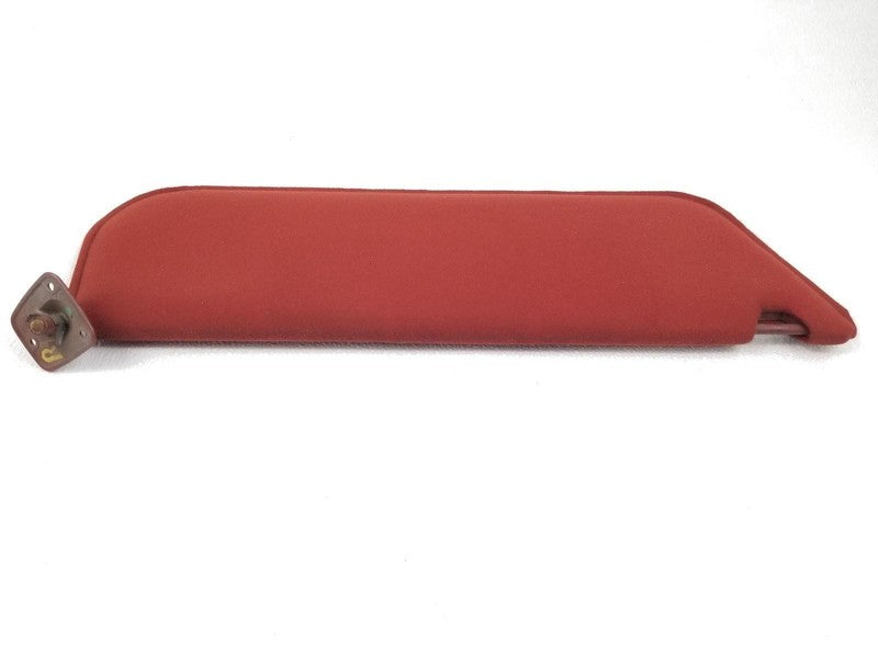 92-96 Ford F150 F250 F350 Bronco RH Passenger Sun Visor Red Cloth OEM