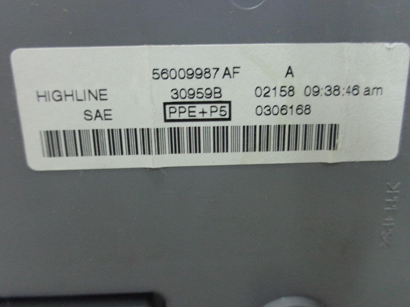 02 - 04 Jeep Liberty Fuse Box 59009987AF