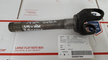 Outer Axle Stub fits 73 - 87 Chevrolet K10 GMC K15 OEM 15521884