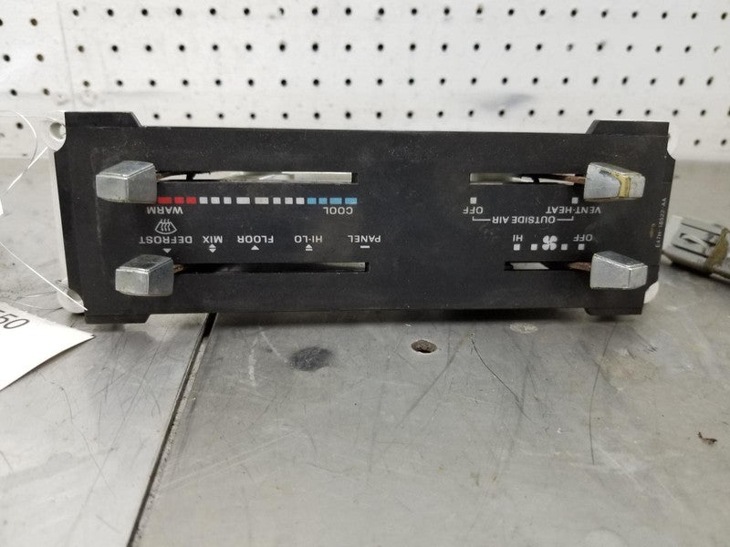 Dash Heater Control Panel fits Ford Ranger Bronco II E4TZ18549A w/o AC