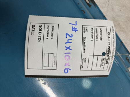 69-72 Chevy C10 C20 K10 K20 Pickup Glove Box Door Blue w/ Emblem OEM