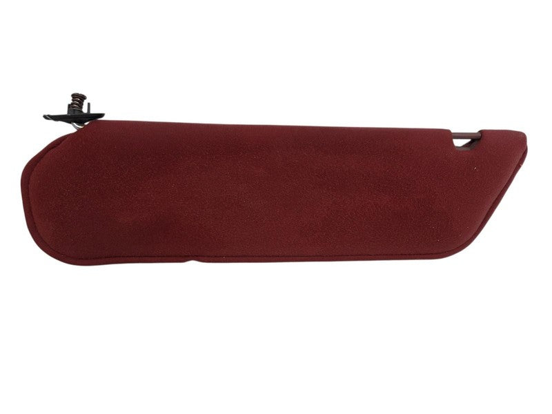 89-92 Ford Ranger Bronco II RH Passenger Sun Visor Red Cloth w Mirror 