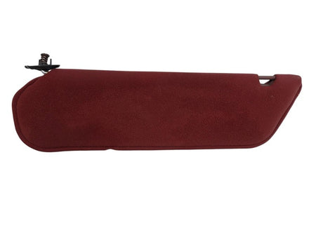 89-92 Ford Ranger Bronco II RH Passenger Sun Visor Red Cloth w Mirror 