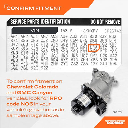 Dorman 600-899 Transfer Case Motor 2007-2022 Chevrolet Silverado 1500 - view 5