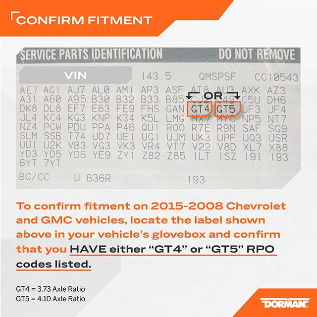 Dorman 697-154 Pinion Yoke Kit 1998-2015 Chevrolet Silverado 2500 HD - view 7