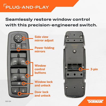 Dorman 920-524 Window Switch 2017-2026 Chrysler Pacifica - view 5
