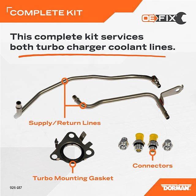 Dorman 926-187 Coolant Line Kit 2011-2024 Ford Transit-150 - view 5